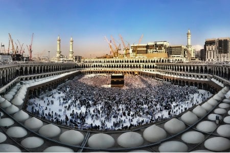 Vue aérienne de la Mecque en Arabie Saoudite