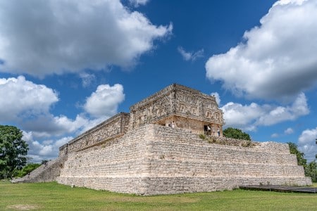 Vestiges de la cité Maya d'Uxmal